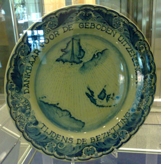 Dutch plate presented to the BBC