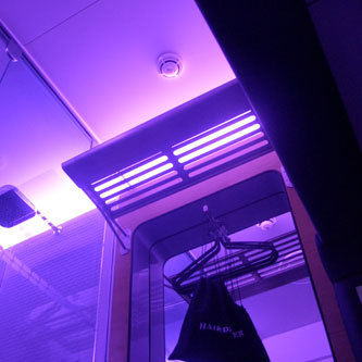 Yotel ceiling