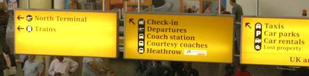 Gatwick signs