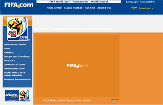 FIFA homepage
