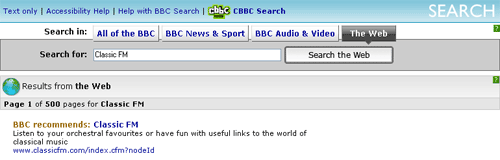 BBC Search results for Classic FM