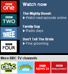 BBC television channel logos