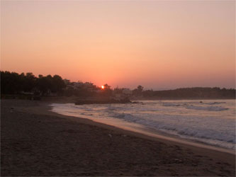 Sunset on our local beach