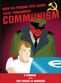 Open Source is communism poster