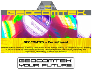 Geocomtex website screenshot from 2005