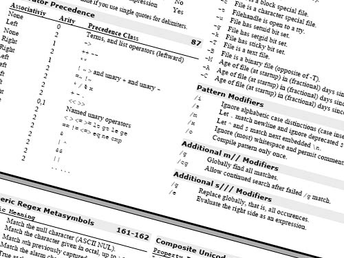 Perl cheat sheet