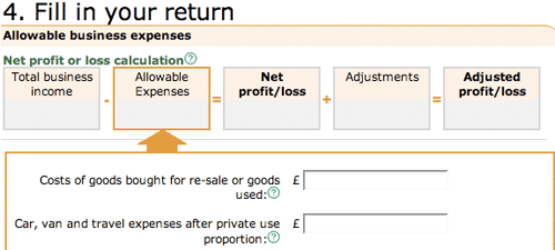 HMRC tax form signposts