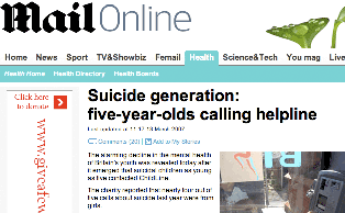 The Mail's suicide generation