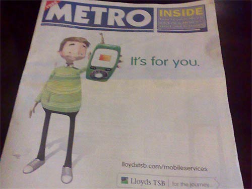Lloyds TSB mobile campaign wrap