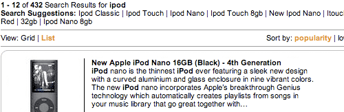 iPod search