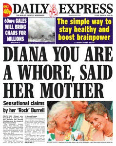 Daily Express front page