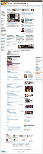 Miami Herald online homepage