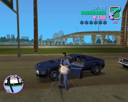 GTA: Vice City bridges and skyline