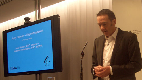 Andy Duncan speaking at NESTA