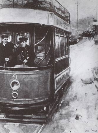 Tram hijack illustration