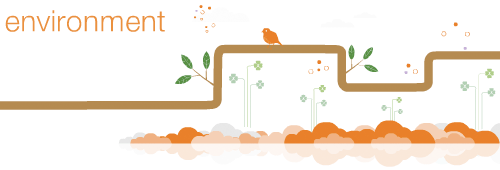 Orange environment banner