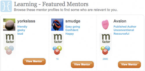 Mentors list