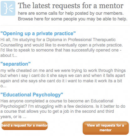 Mentor requests