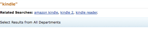 Refine Kindle searches