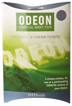 Odeon and WH Smith cinema ticket pack