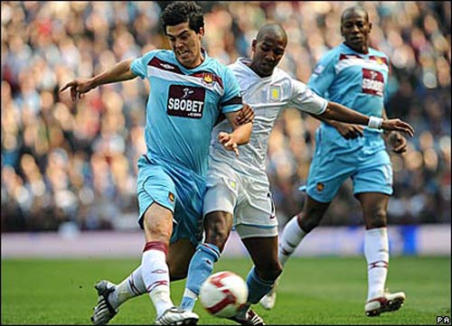 Picture from West Ham vs Aston Villa