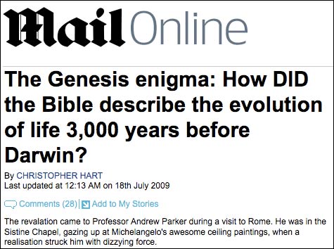 Mail Online Genesis story