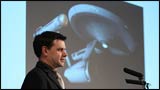 Martin Belam presenting at the Social Media Summit
