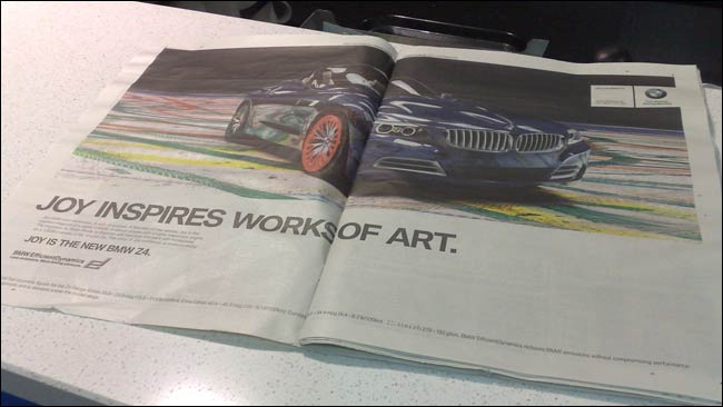 BMW spread in the Standard