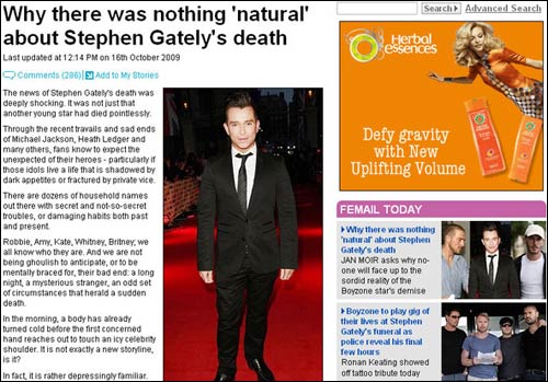 Daily Mail original headline article