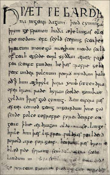 Beowulf manuscript