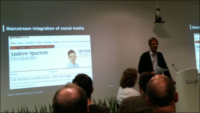 Nic Newman launches his study of social media during the 2010 General Election