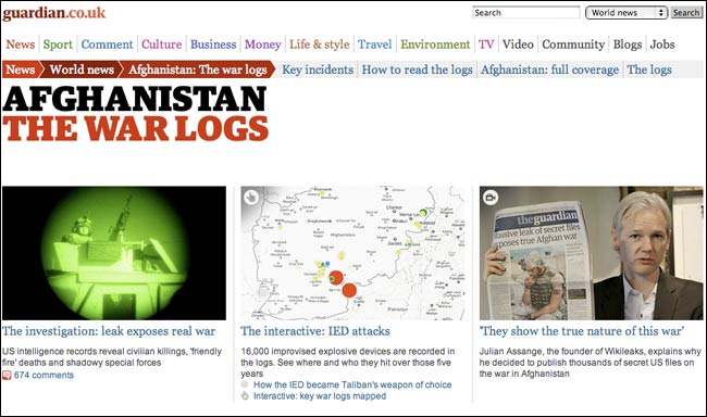 Guardian.co.uk Afghanistan War Logs tag page