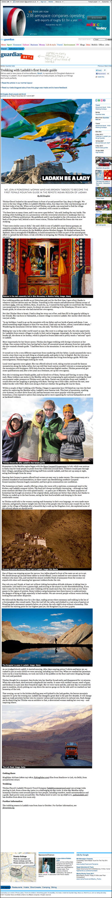 Ladakh article published using Scoll