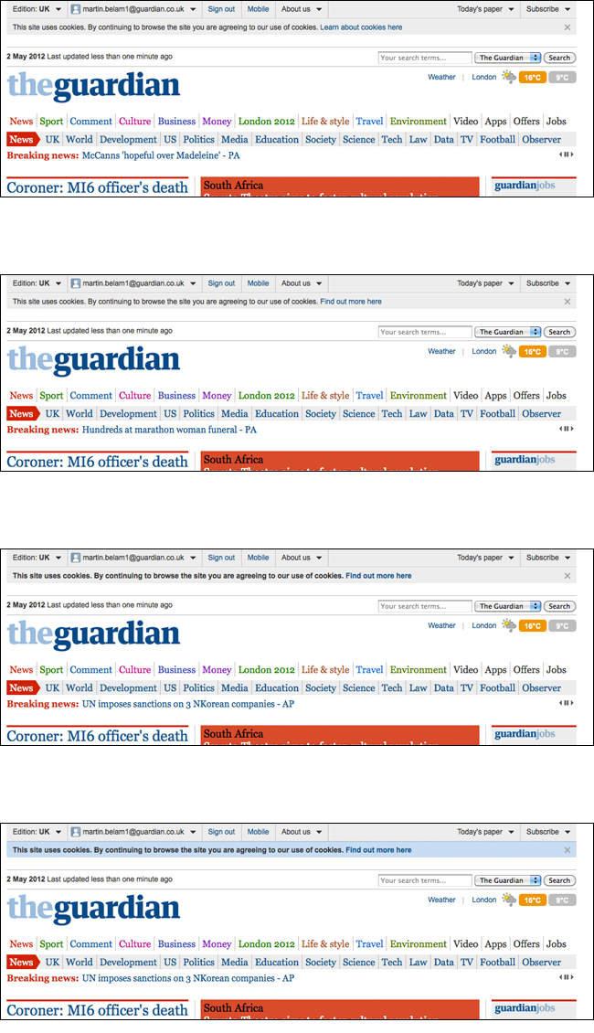 Guardian Cookie Tests