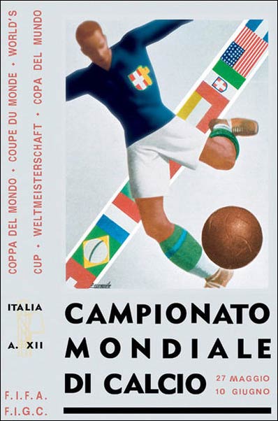 Italy 1934 - World Cup poster