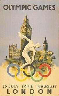 1948 London Olympics Poster