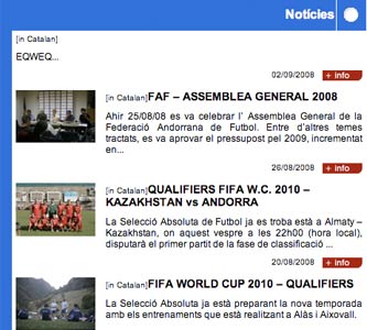 Andorran news  in Catalan