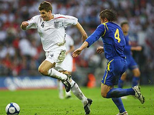 Stephen Gerrard against Kazakhstan