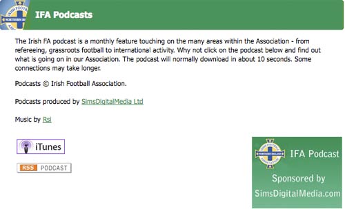 Irish FA podcasts