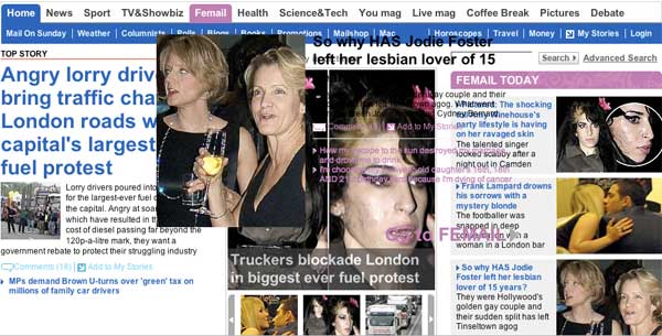 Daily Mail rendering issues