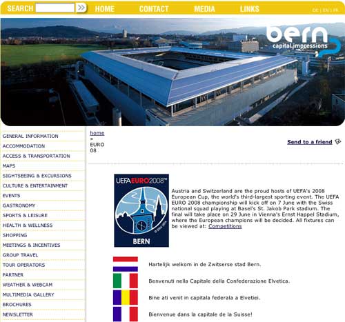 Berninfo.com homepage