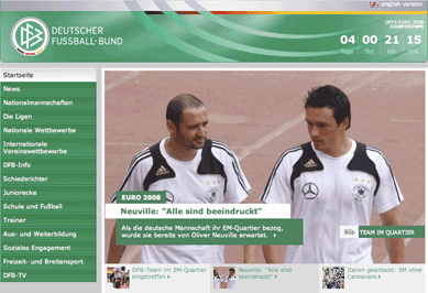 DFB homepage