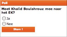 A vote on the Netherlands website