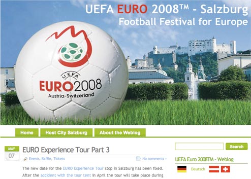 Salzburg Euro 2008 blog