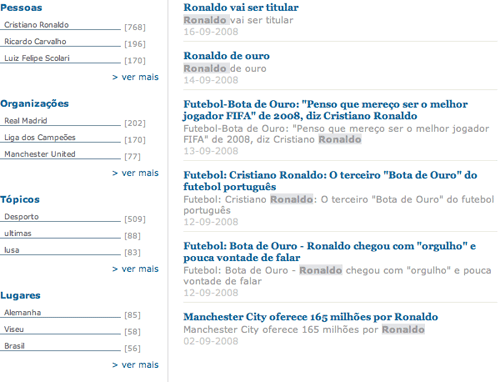 Jornal de Notícias facets