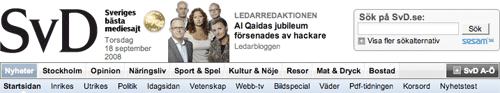 Svenska Dagbladet banner