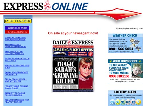 Daily Express 2001