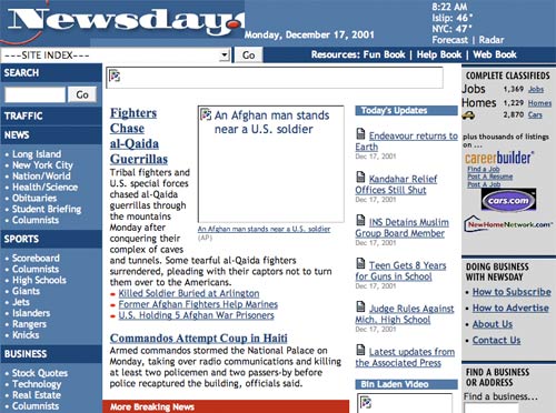 Newsday in 2001