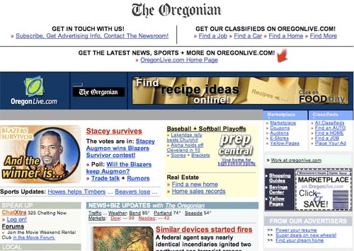 The Oregonian in 2001