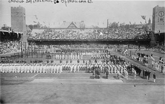 1912 Stockholm Olympic Games opening ceremony
